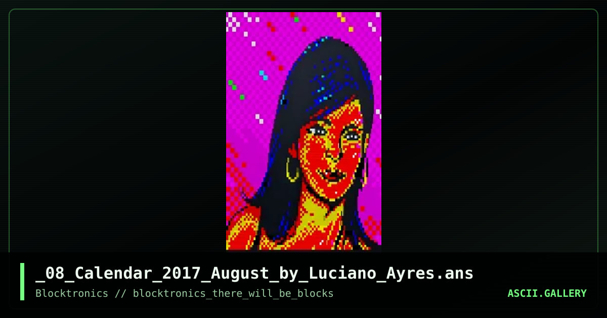 _08_Calendar_2017_August_by_Luciano_Ayres.ans, by enzo, 2017