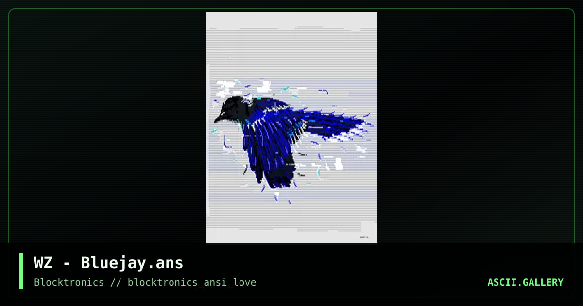 Bluejay, by whazzit, 2017
