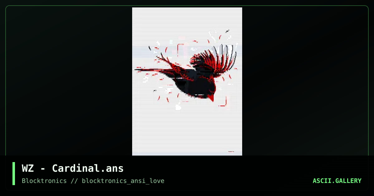 Cardinal, by whazzit, 2017