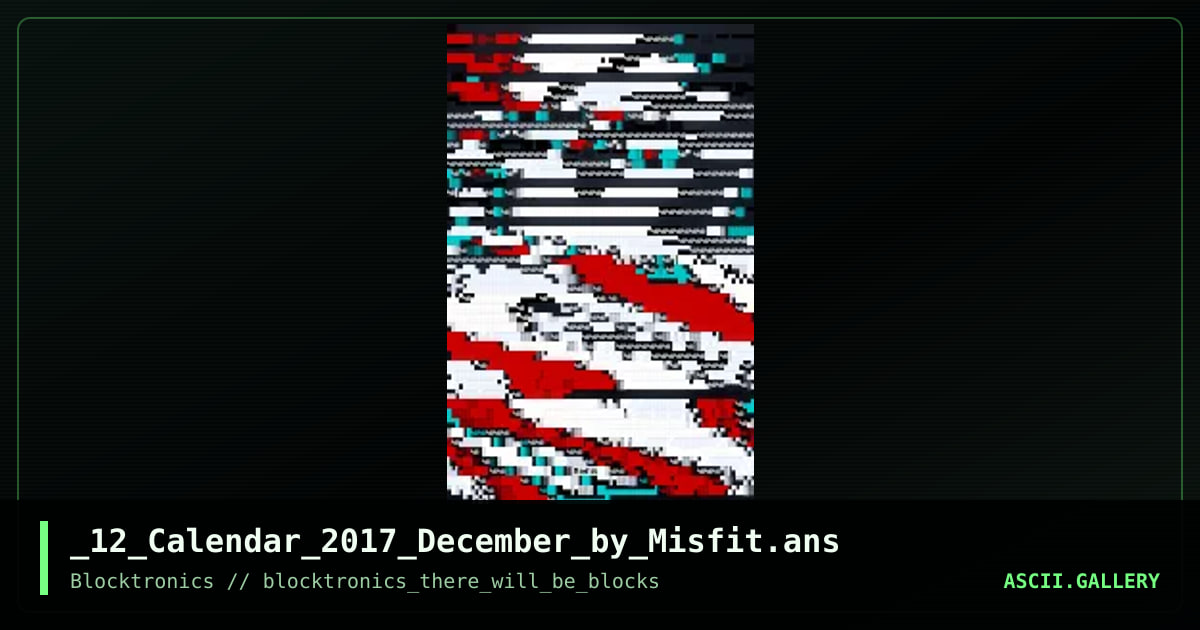 _12_Calendar_2017_December_by_Misfit.ans, by misfit, 2017