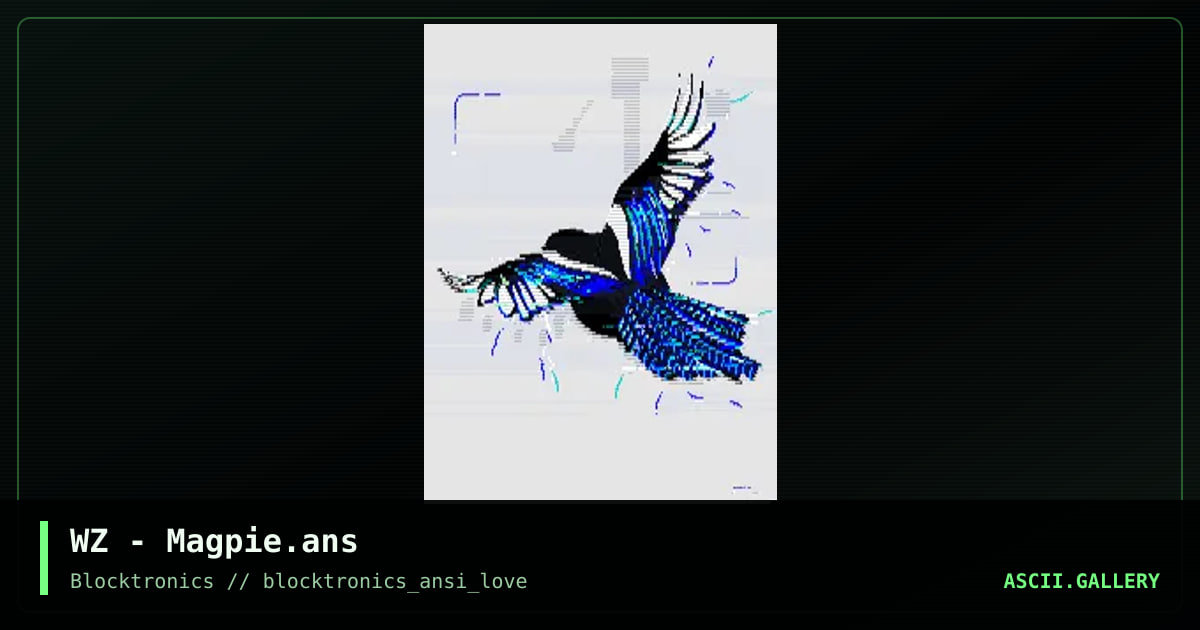 Korean Magpie, by whazzit, 2017