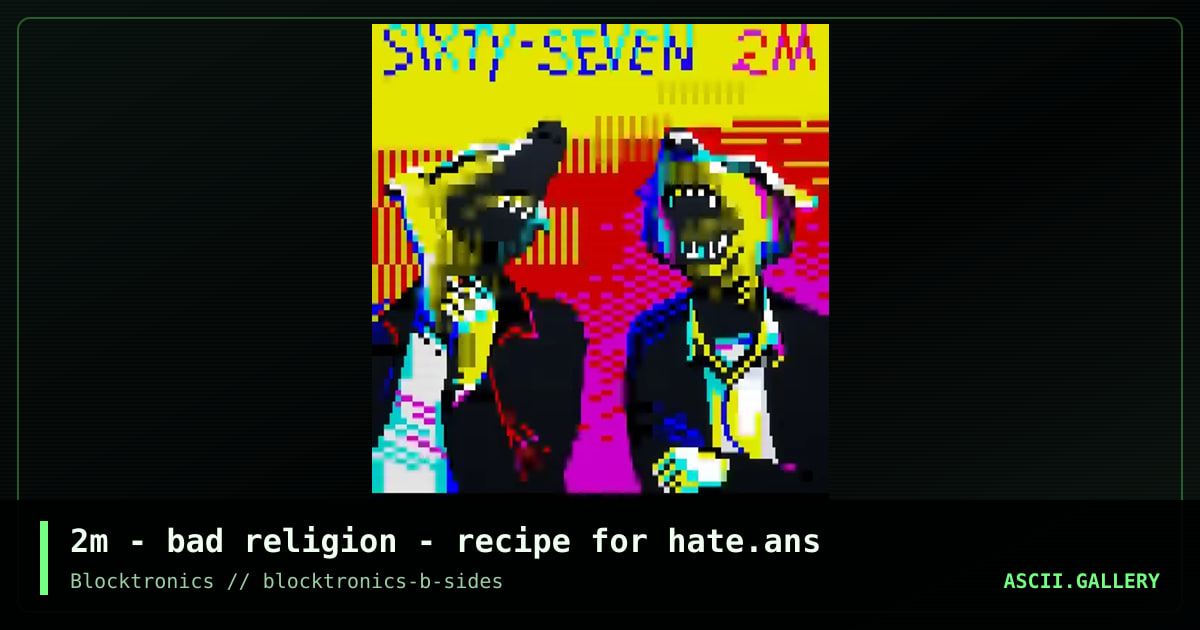 2m - bad religion - recipe for hate.ans, by mattmatthew, 2017