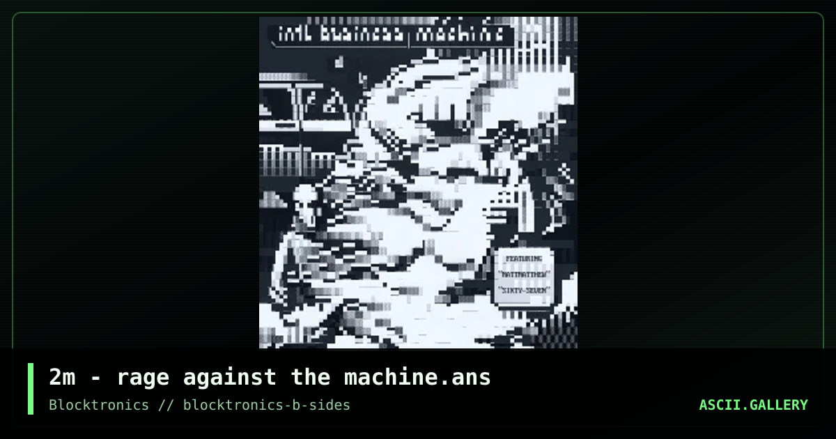 2m - rage against the machine.ans, by mattmatthew, 2017