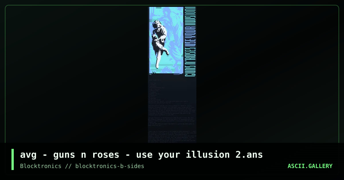 avg - guns n roses - use your illusion 2.ans, by avenging angel, 2017