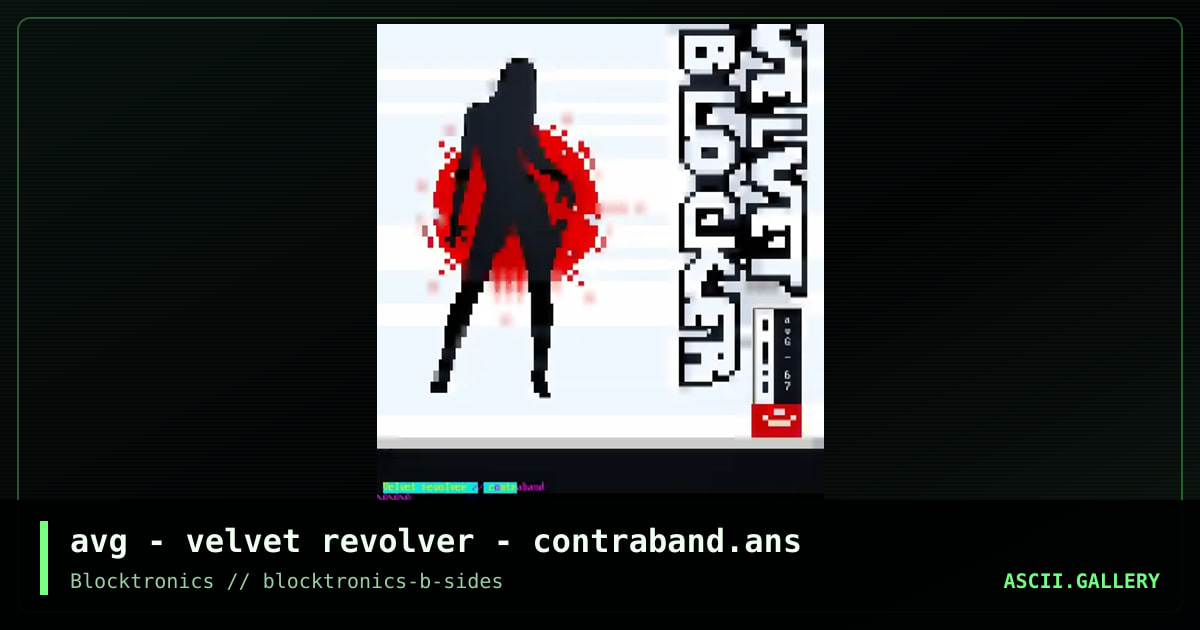 avg - velvet revolver - contraband.ans, by avenging angel, 2017