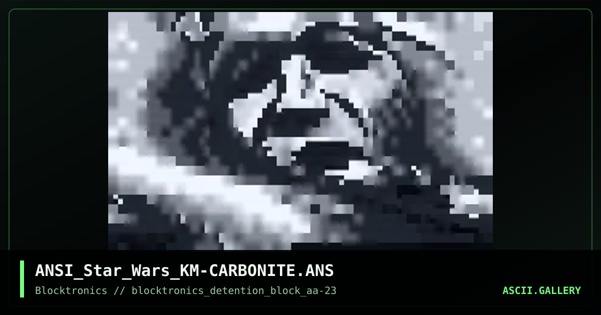 Han Solo in Carbonite, by kirkman, 2017