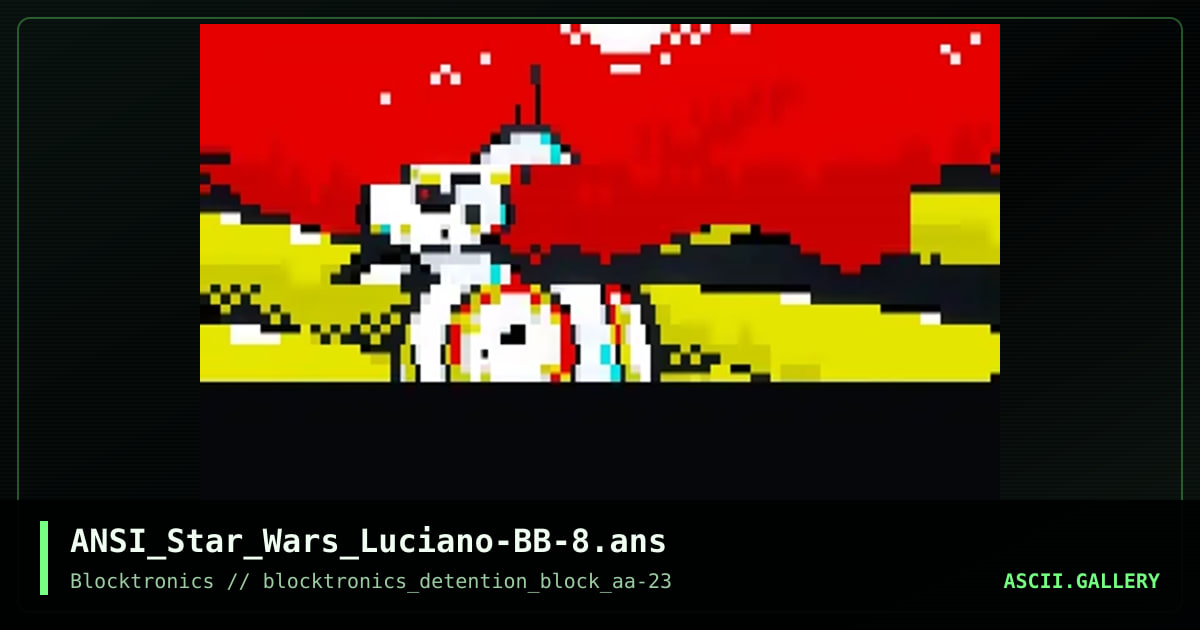 ANSI_Star_Wars_Luciano-BB-8.ans, by enzo, 2017