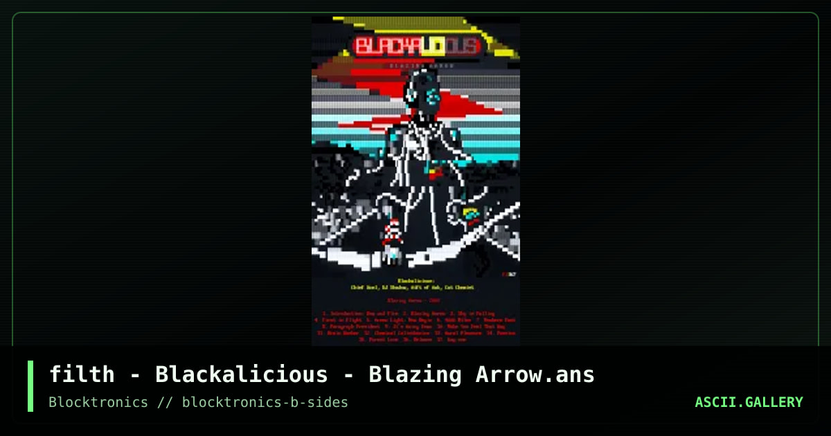Blazing Aarow, by filth, 2017