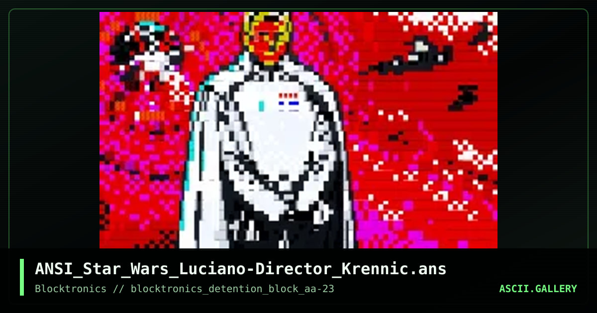 ANSI_Star_Wars_Luciano-Director_Krennic.ans, by enzo, 2017