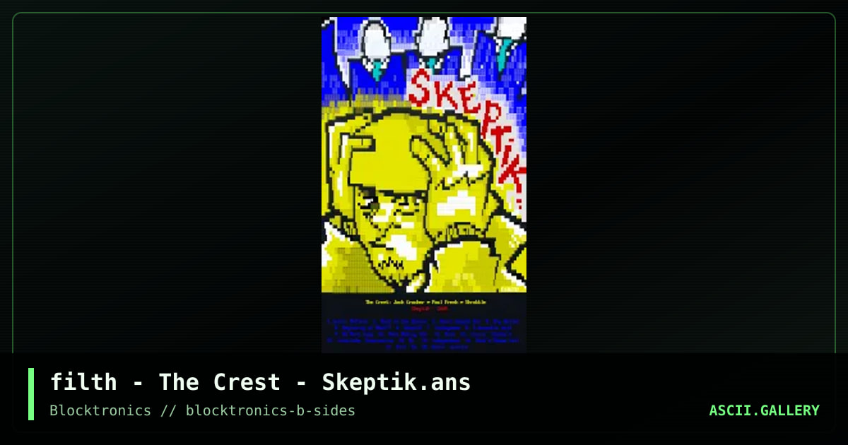 Skeptik, by filth, 2017