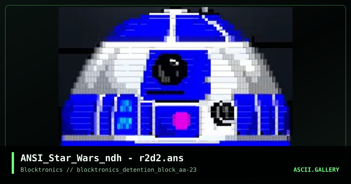 R2D2, by ndh, 2017