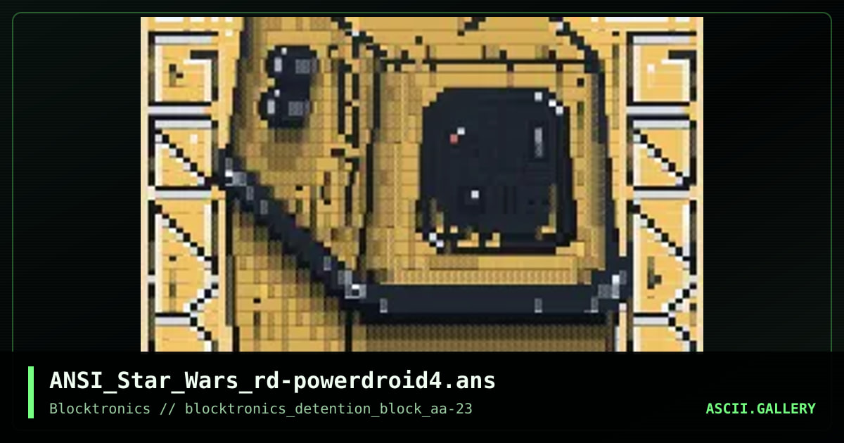 ANSI_Star_Wars_rd-powerdroid4.ans, by realm dweller, 2017