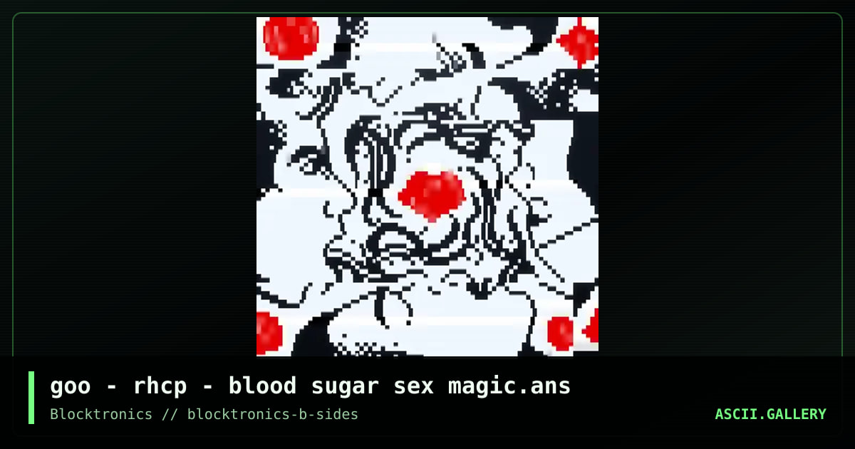 blood sugar sex magik, by goo, mypalgoo, 2017
