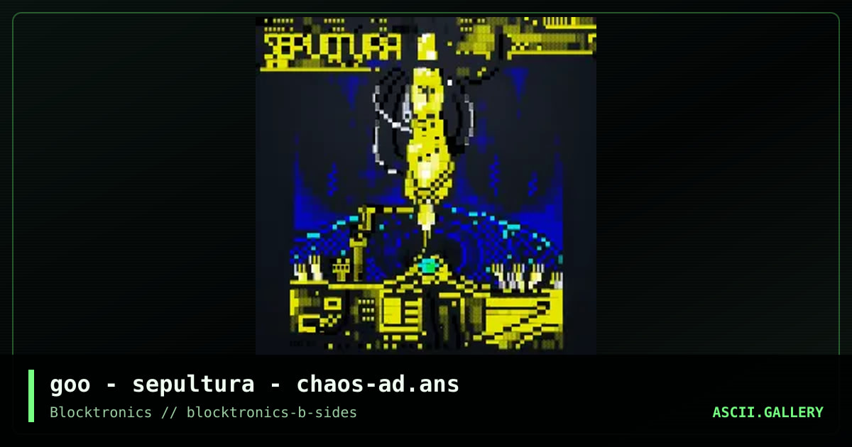 chaos ad, by goo, mypalgoo, 2017
