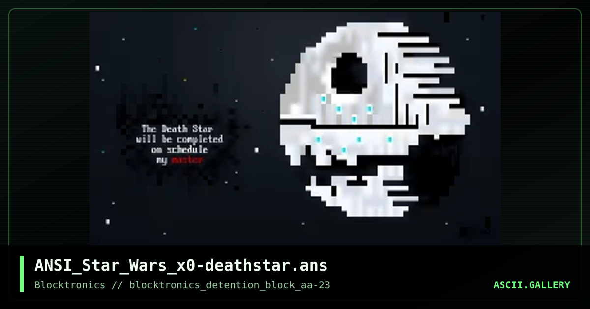 deathstar, by xer0, 2017