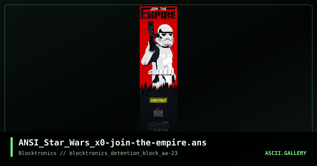 join the empire, by xer0, 2017