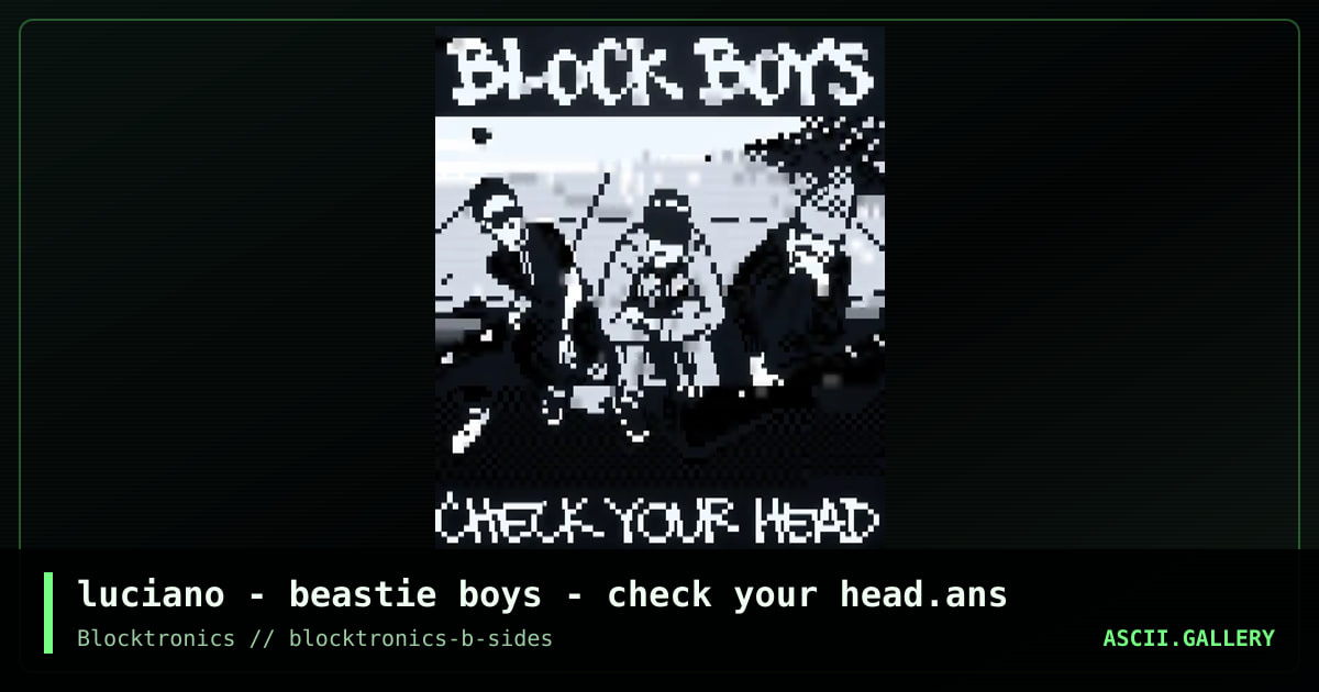 luciano - beastie boys - check your head.ans, by luciano, 2017