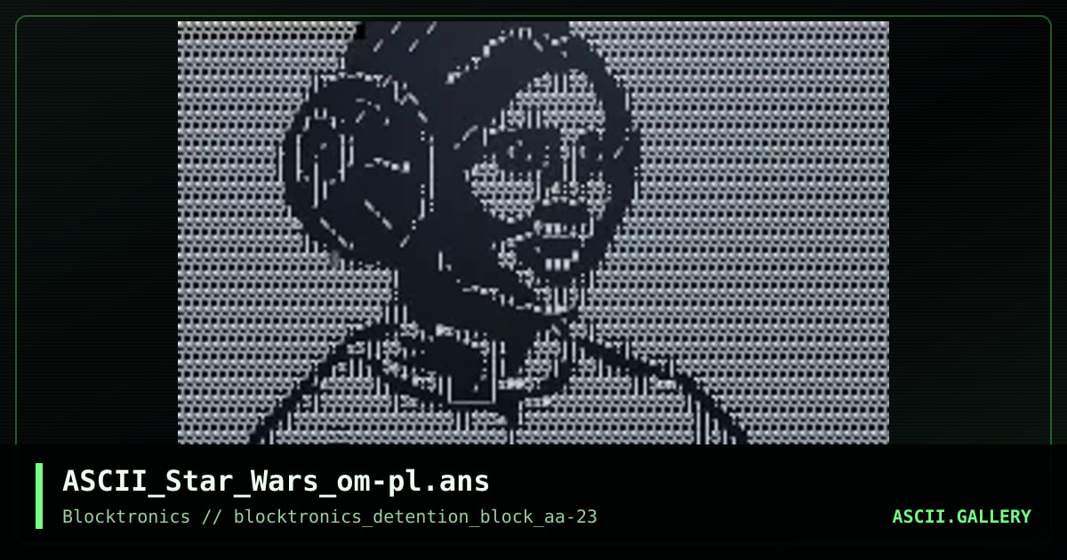 ASCII_Star_Wars_om-pl.ans, by otium, 2017