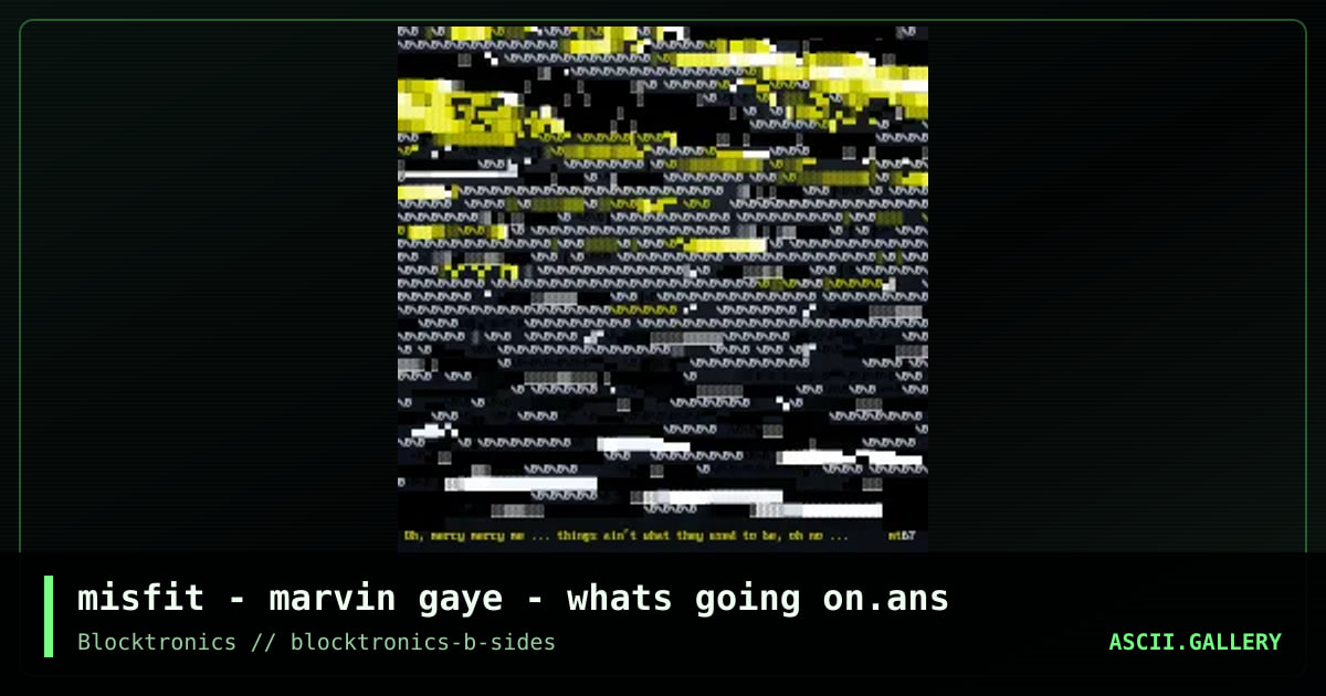 misfit - marvin gaye - whats going on.ans, by misfit, 2017