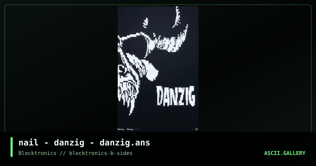 danzig, by nail, 2017