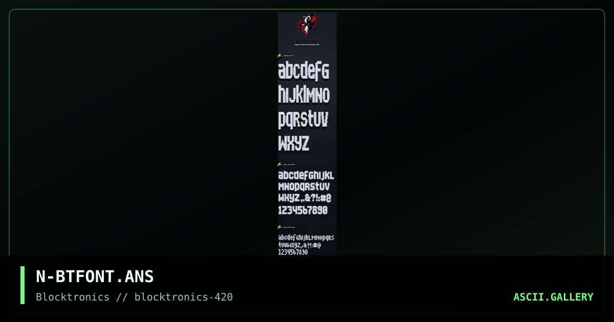 beyond tellerrand fonts, by nail, 2018