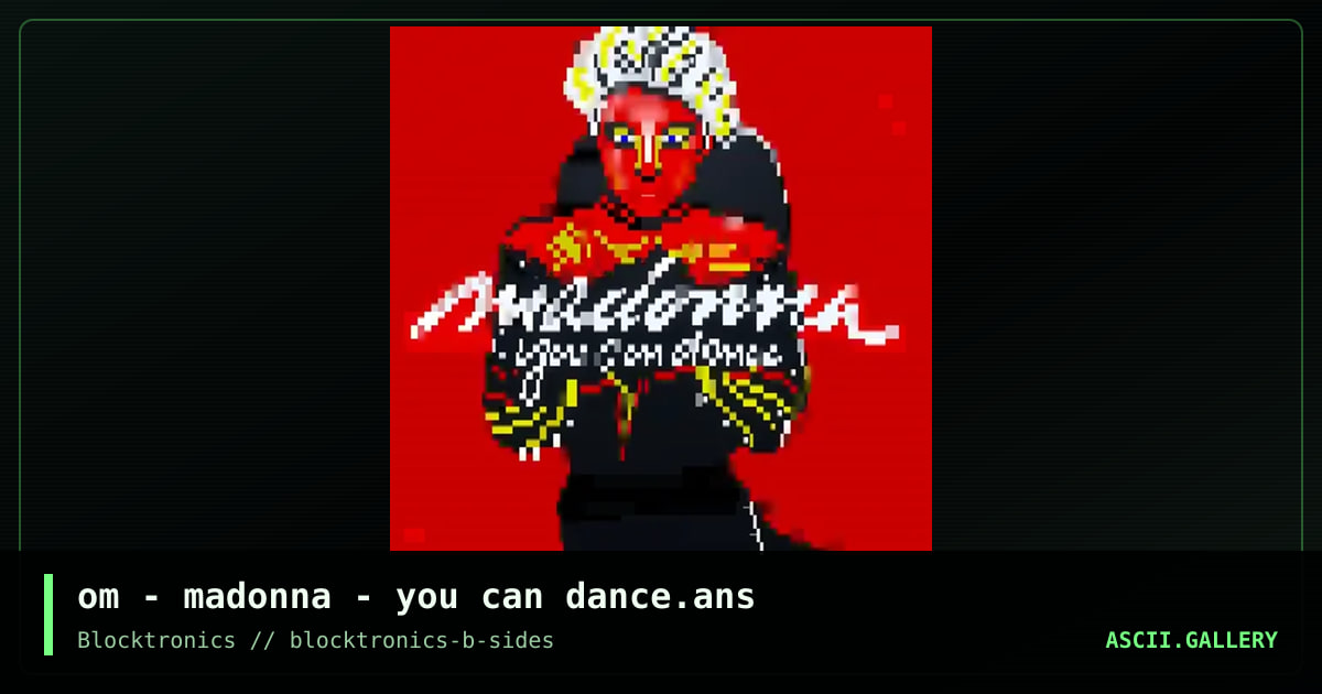 You Can Dance, by otium, 2017