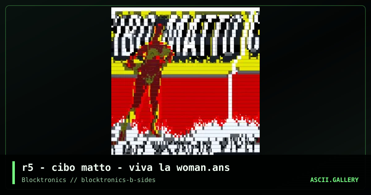 VIVA! LA WOMAN, by resetsurvivor, 2017