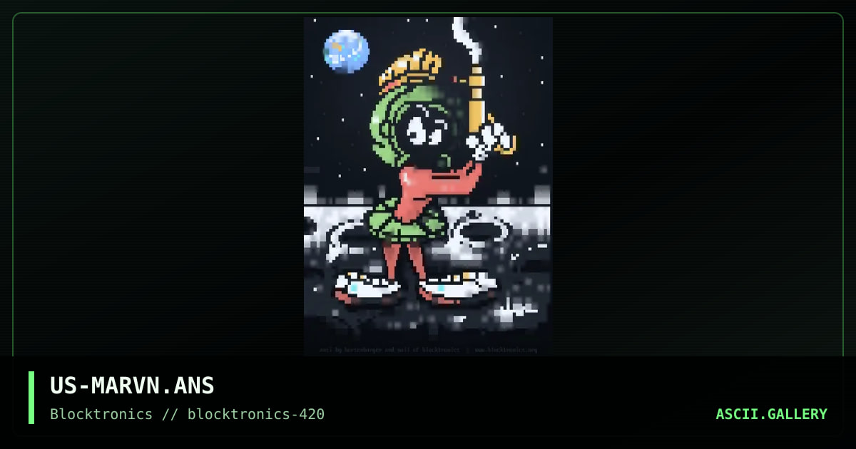 marvin the martian, by horsenburger, nail, 2018