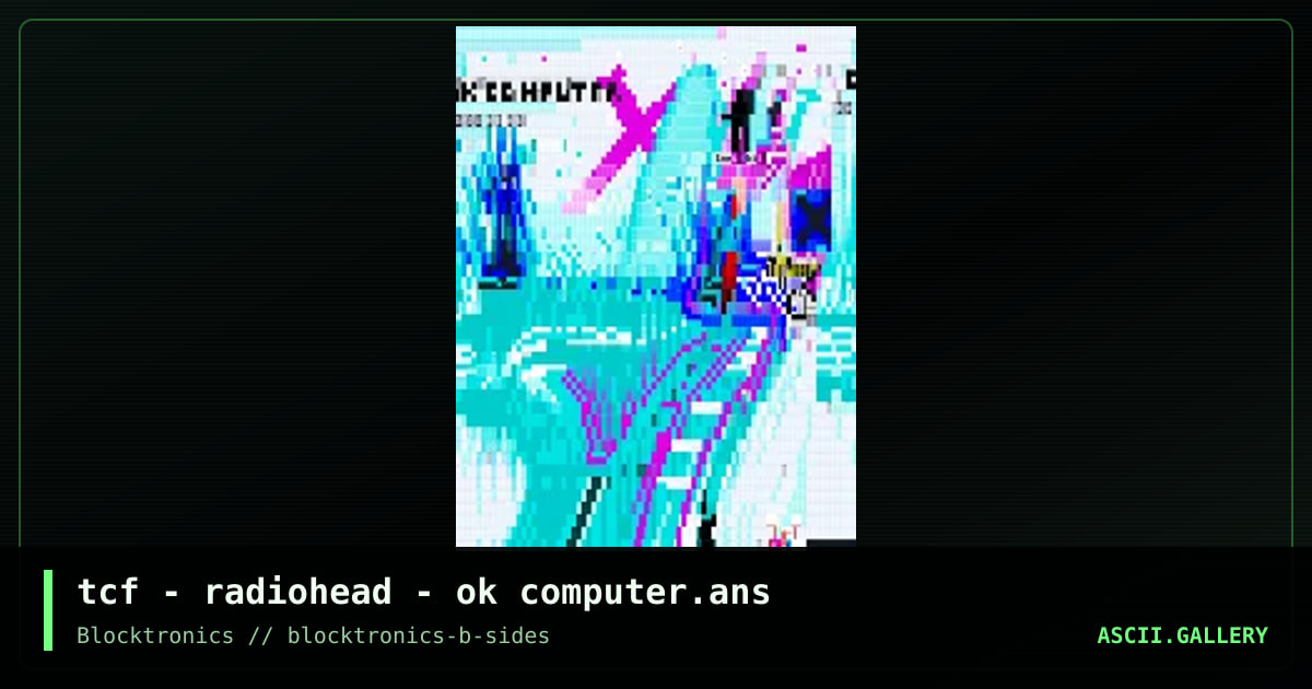radiohead - ok computer, by tcf, 2017