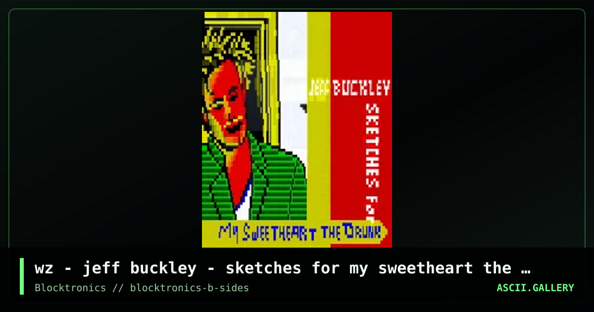 Jeff Buckley - Sketches, by whazzit, 2017