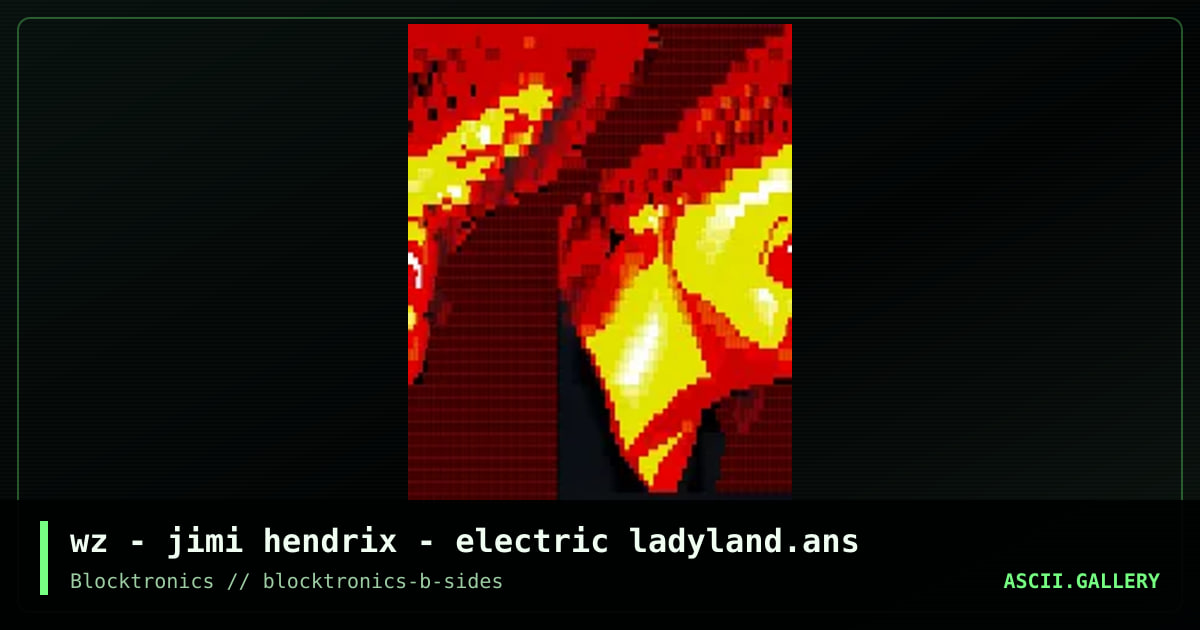 Jimi Hendrix Electric Ladyland, by whazzit, 2017