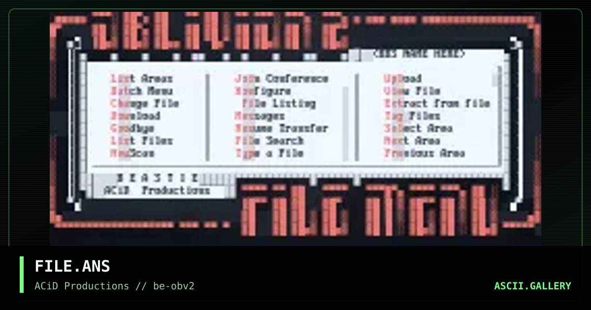 FILE.ANS, by beastie, 1994