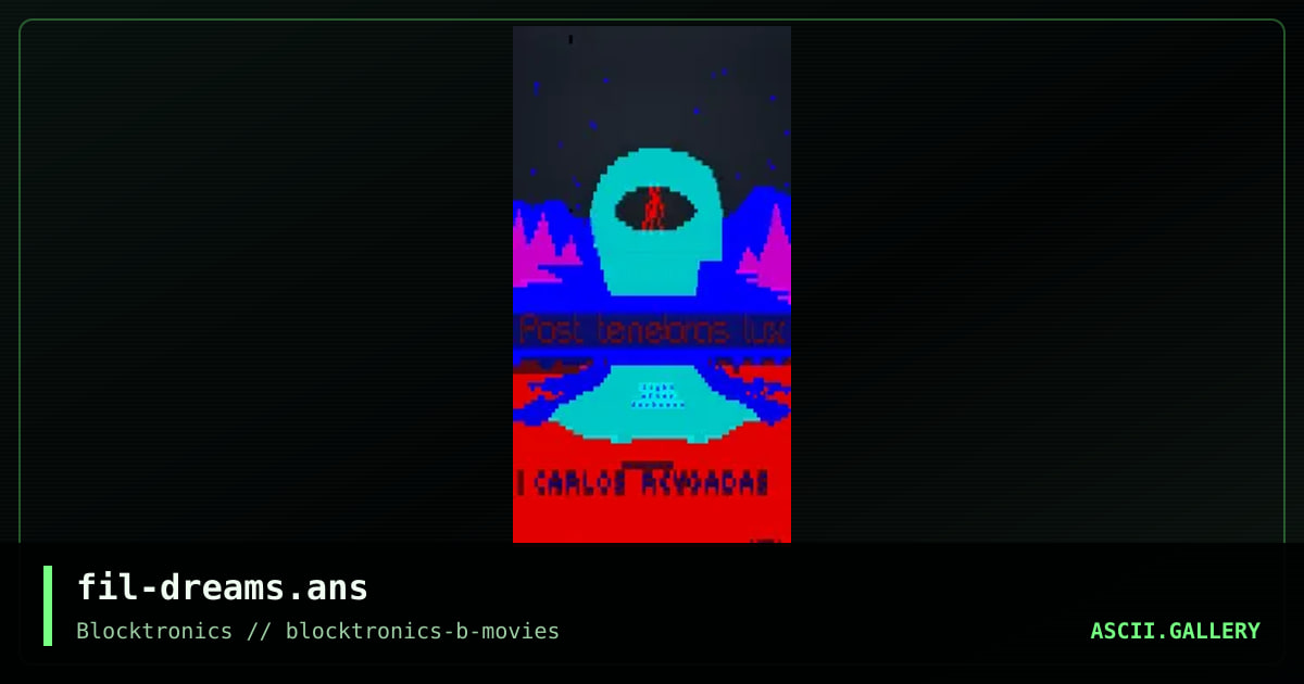 Post tenebras lux, by filth, 2018