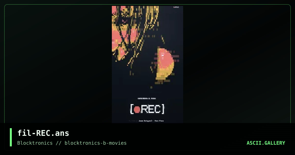 [REC], by filth, 2018