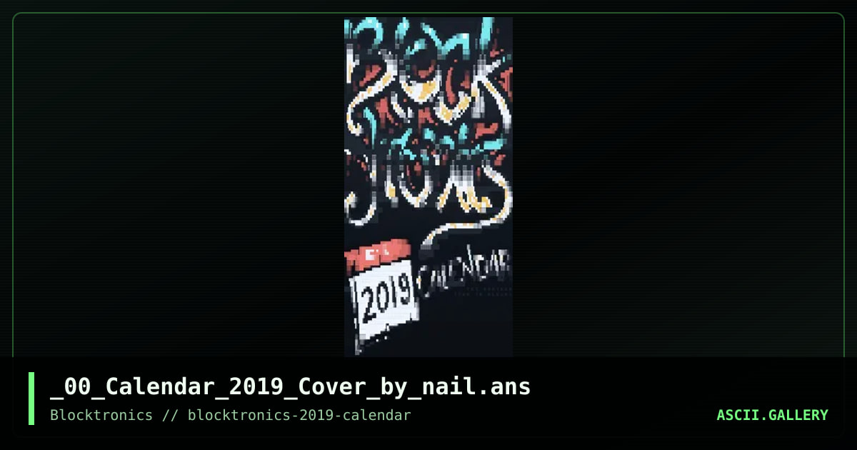 67 calendar 2019, by nail, 2018