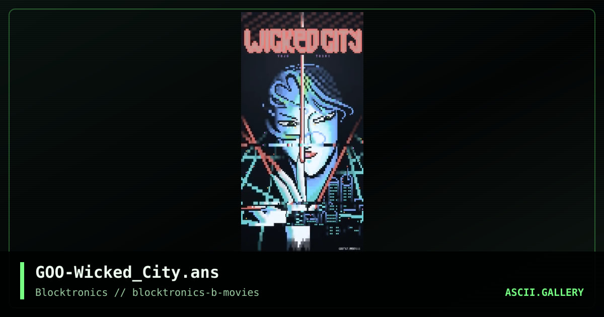 wicked city, by mypalgoo, 2018