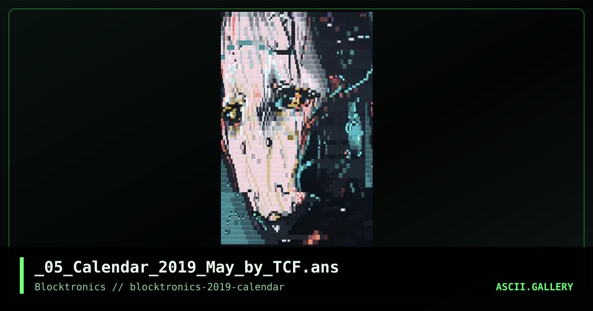 _05_Calendar_2019_May_by_TCF.ans, by tcf, 2018