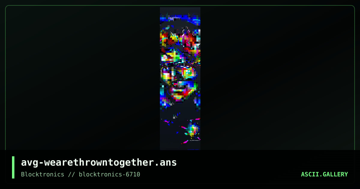 we are thrown together, by avg, avenging angel, 2018