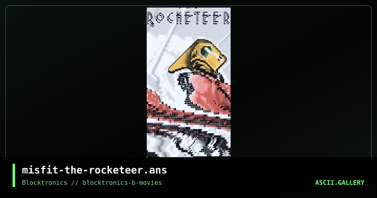the rocketeer, by misfit, 2018