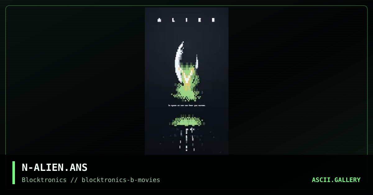 alien, by nail, 2018