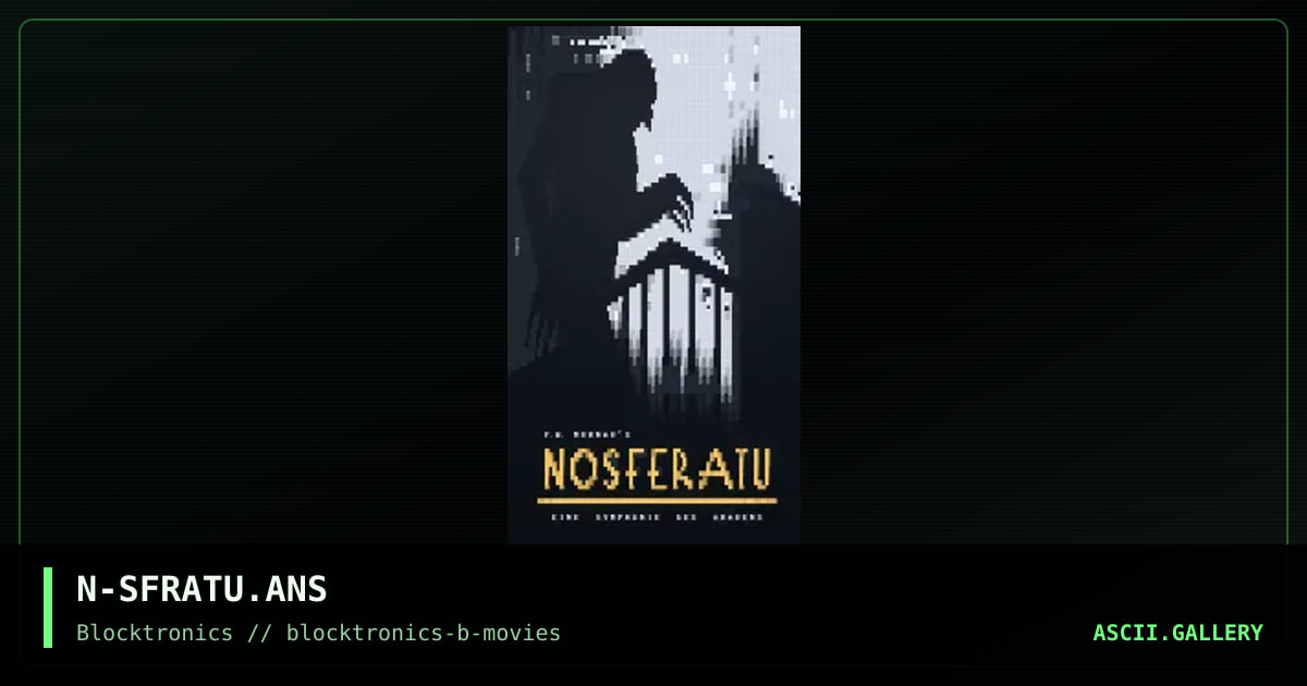 nosferatu, by nail, 2018