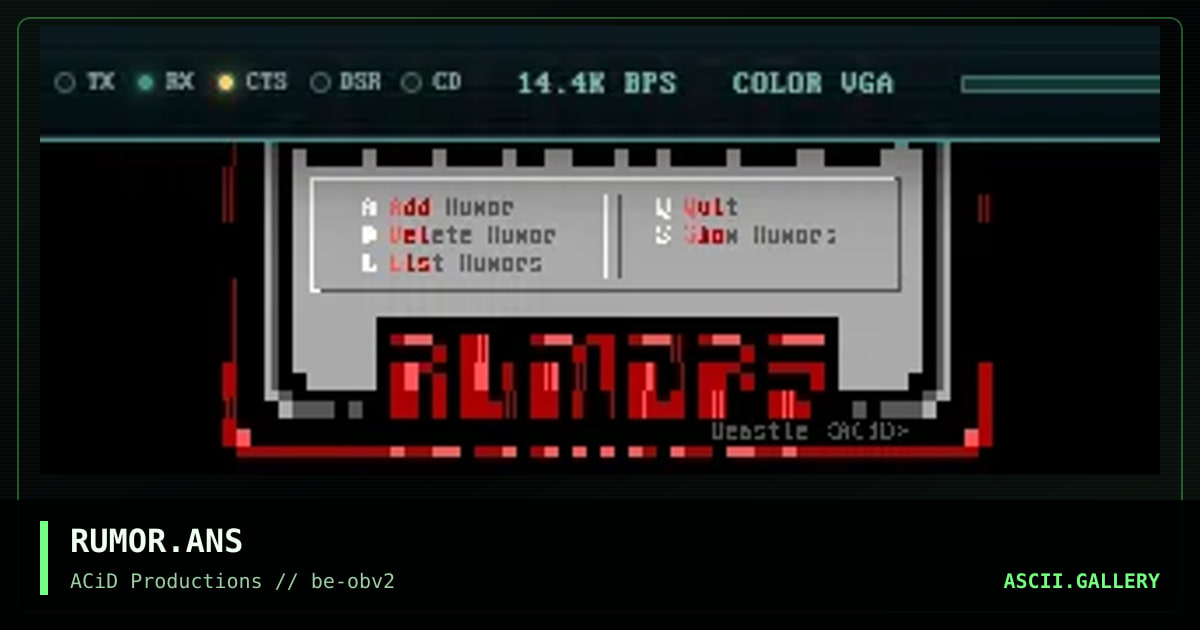 RUMOR.ANS, by beastie, 1994