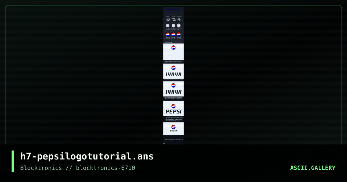h7-pepsilogotutorial.ans, by h7, 2018