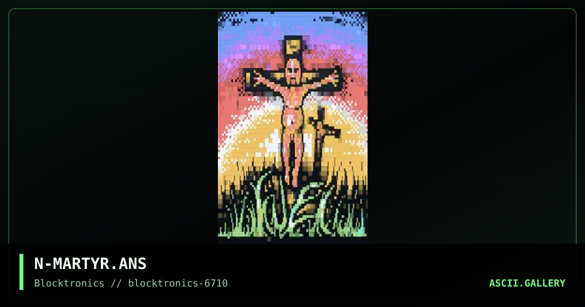 the martyr, by nail, 2018