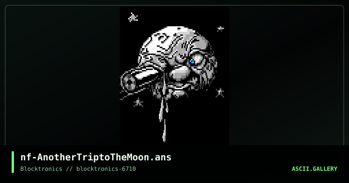 Another trip to the moon, by necrofiliac, 2018