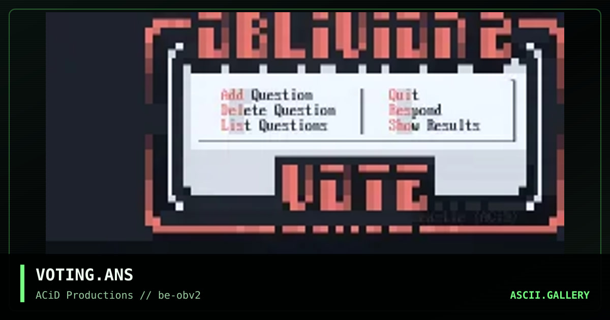 VOTING.ANS, by beastie, 1994