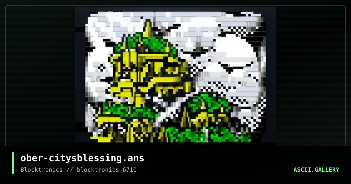 ober-citysblessing.ans, by ober, 2018