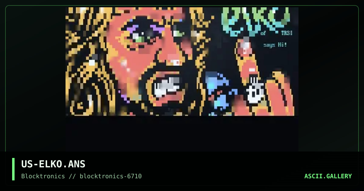 elko of trsi says hi, by nail, avenging angel, 2018