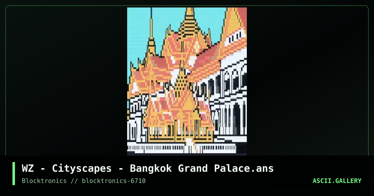 Cityscapes - Bangkok Grand Palace, by whazzit, 2018