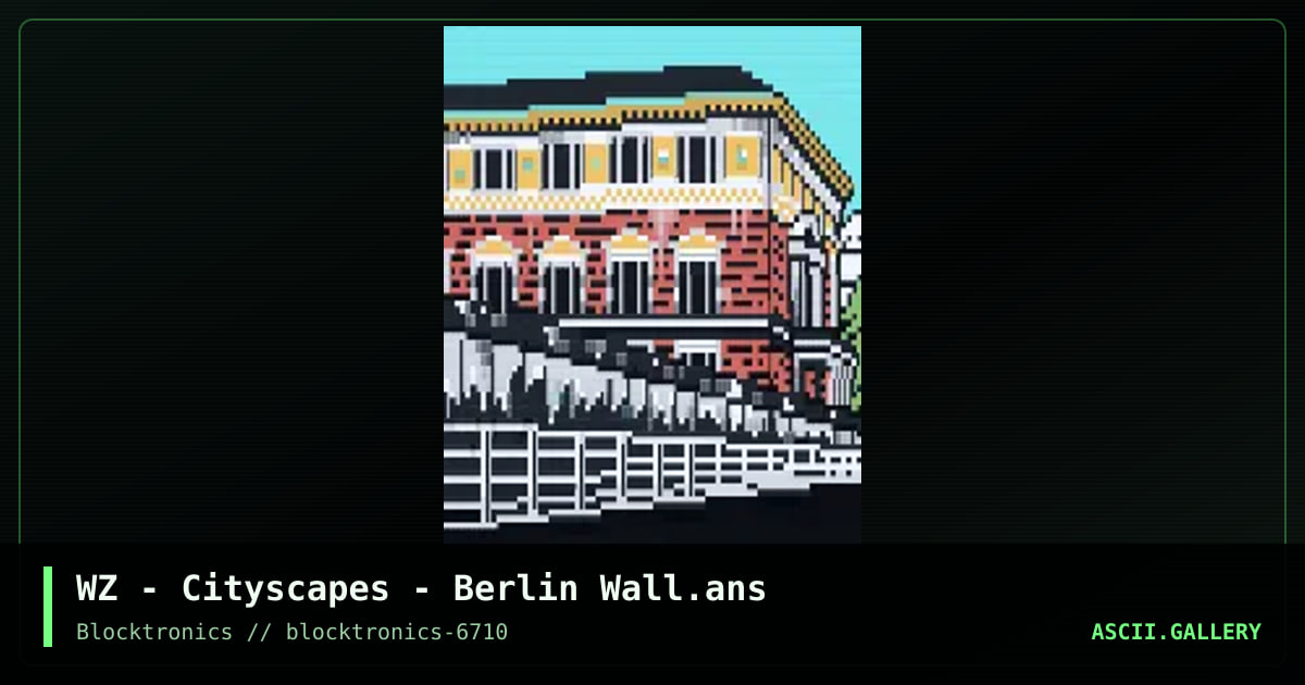 Cityscapes - Berlin Wall, by whazzit, 2018